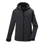 Killtec Softshelljacke KOS 484 (mit Kapuze, winddicht, wasserabweisend) schwarz Jungen